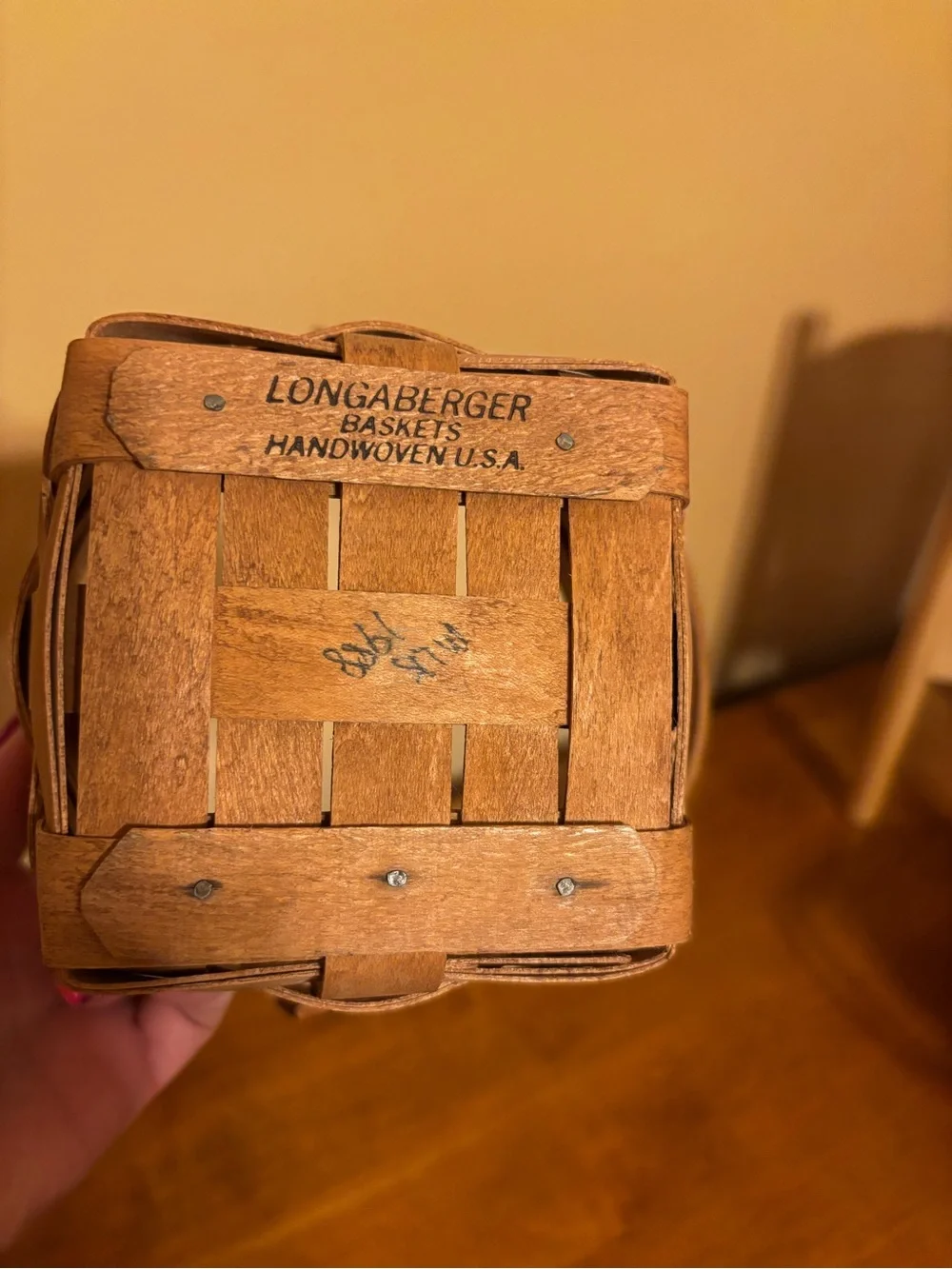 1988 Longaberger Basket with Handle - Warm Brown